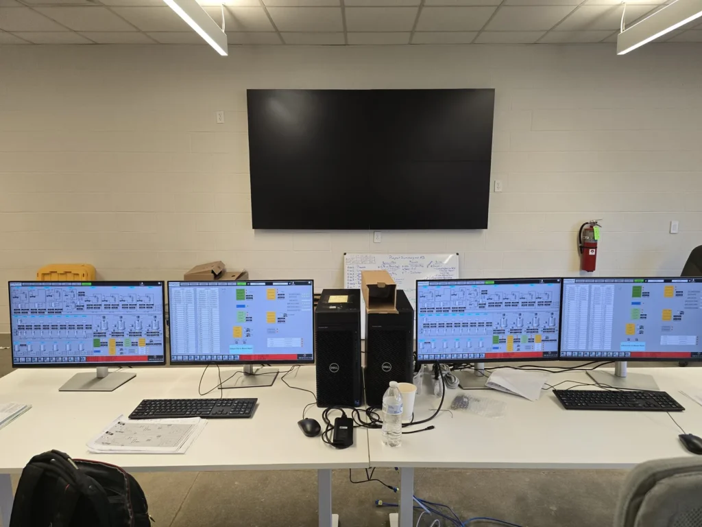 WiredOptics operations center display system shown as an example for Gallatin control room projects
