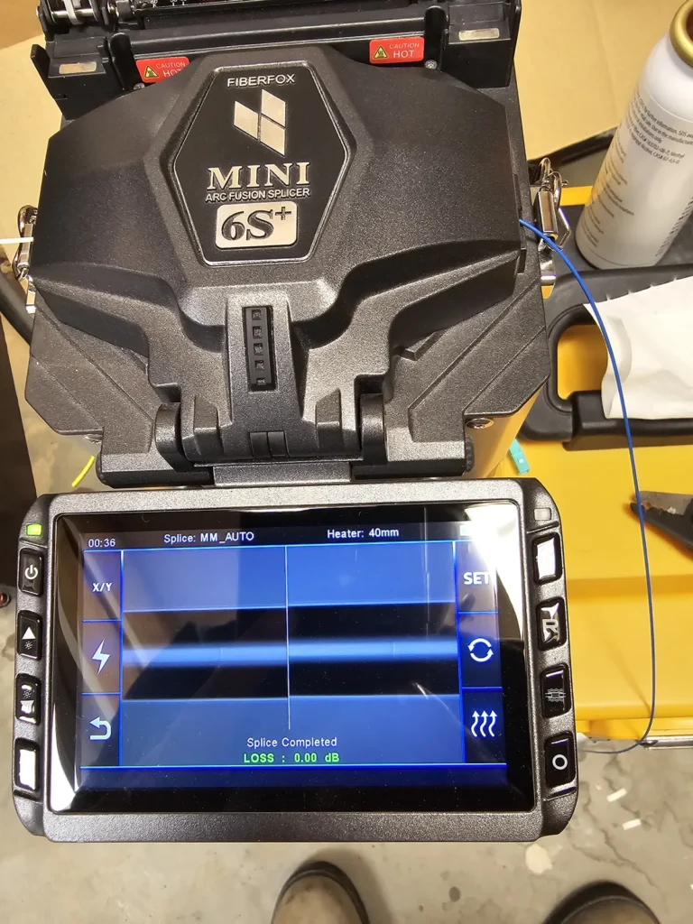 WiredOptics cable certification testing shown as an example for Spring Hill business network projects